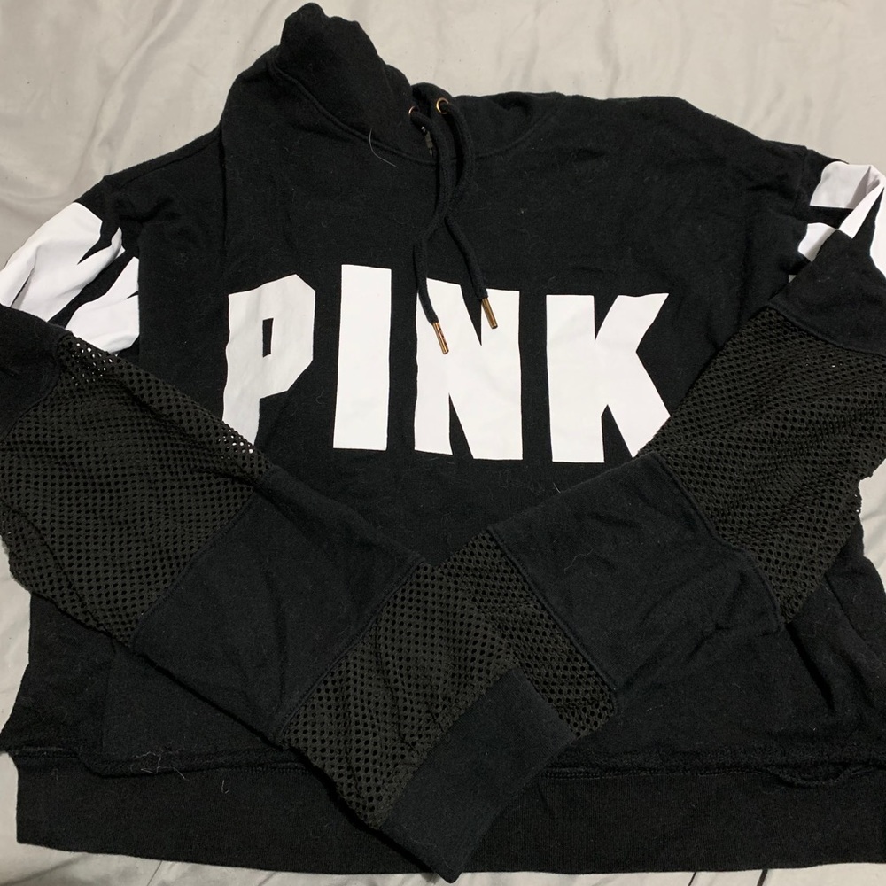 PINK cropped sweatshirt